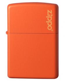 Zippo Orange Matte w/Zippo Logo 231ZL Feuerzeug