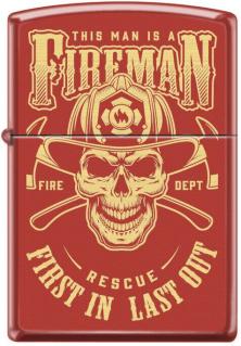  Zippo Fireman Skull 3363 feuerzeug