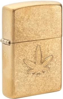  Zippo Stamped Leaf Cannabis 49569 feuerzeug