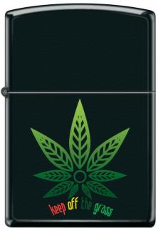  Zippo Cannabis Leaf-Keep Off the Grass 7803 Feuerzeug