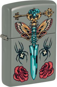  Zippo Gothic Dagger Spider Butterfly 49860 feuerzeug