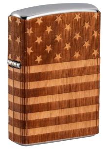  Zippo Woodchuck Wrap American Flag 49332 feuerzeug