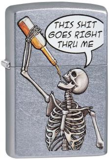  Zippo Drinking Skeleton 29613 Feuerzeug