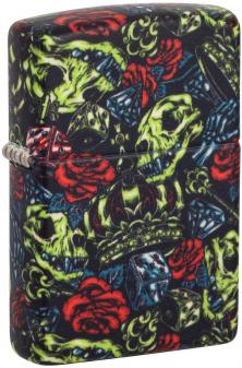  Zippo Skull Crown Design 49696 feuerzeug