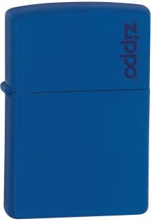 Zippo Royal Blue Matte Logo Zippo 229ZL Feuerzeug