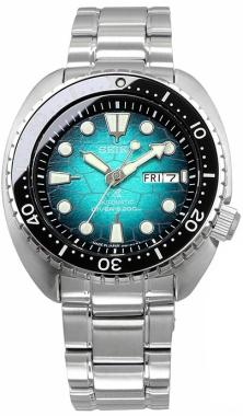  Seiko SRPH57J Prospex Green King Turtle Shell U.S. Special Edition Oceanic Society Uhren