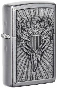  Zippo Eagle Shield Emblem Design 49450 feuerzeug