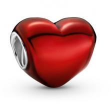  Pandora Metallic Red Heart 799291C02 clip