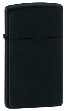 Zippo Black Matte Slim 1618 Feuerzeug