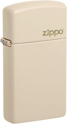  Zippo Slim Flat Sand Zippo Logo 49528ZL feuerzeug