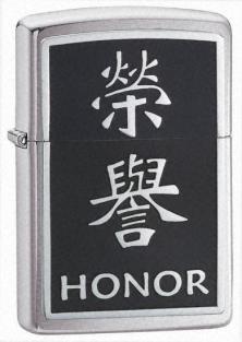 Zippo Chinese Symbol Honor Emblem 21403 Feuerzeug