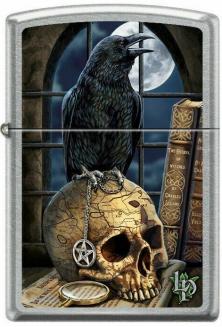  Zippo Lisa Parker Raven Skull 9293 Feuerzeug