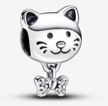  Pandora Pet Cat & Bow 792255C01 clip