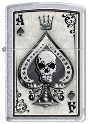 Zippo Ace Skull Card 4858 Feuerzeug