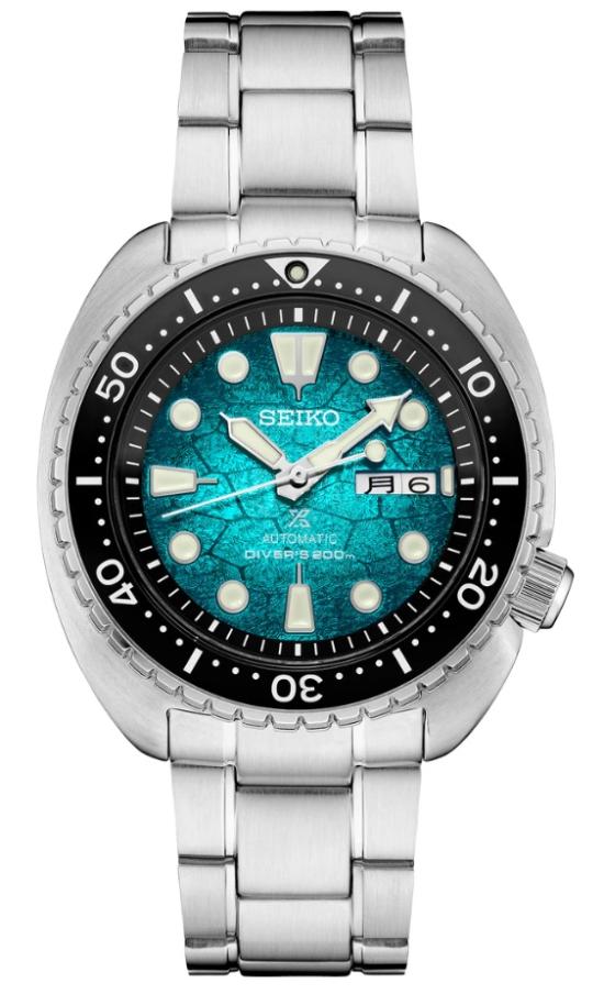  Seiko SRPH57J Prospex Green King Turtle Shell U.S. Special Edition Oceanic Society Uhren