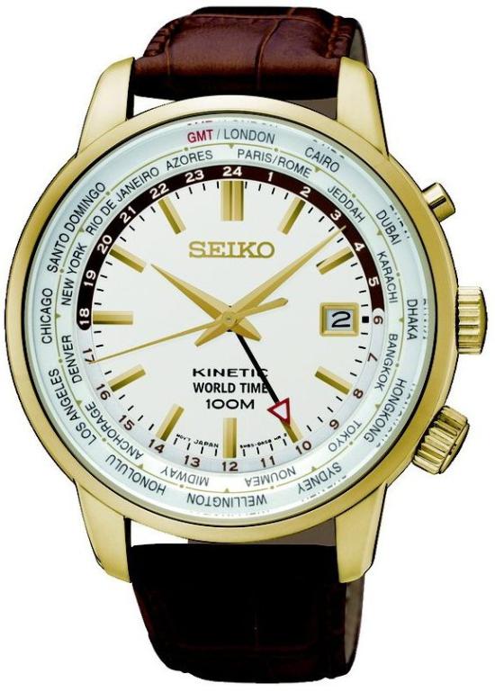 Seiko SUN070P1 Kinetic Worldtime Uhren