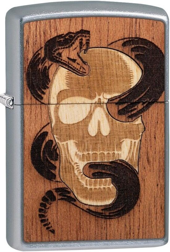  Zippo Woodchuck Skull Snake 49042 Feuerzeug