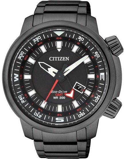 Citizen BJ7086-57E Eco-Drive GMT Diver Uhren