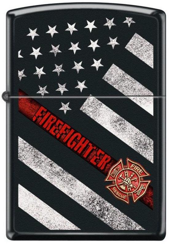  Zippo Fire Fighter Flag 4953 Feuerzeug