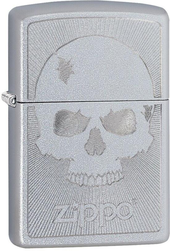  Zippo Skull With Lines 29858 Feuerzeug