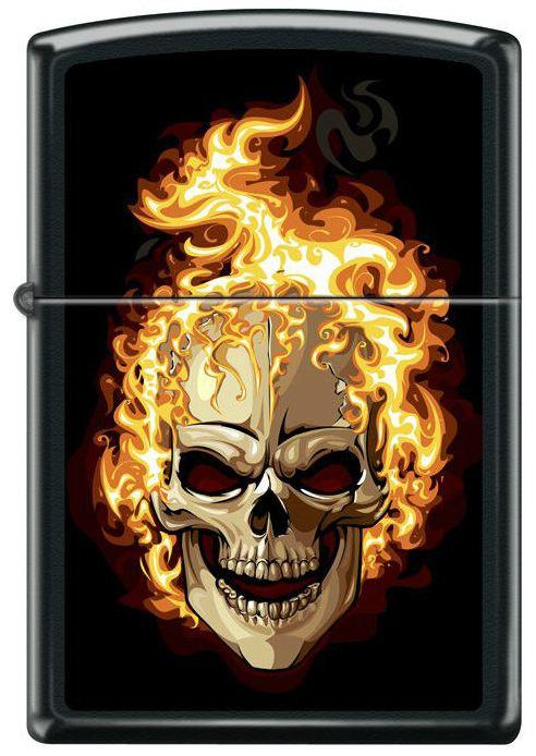 Zippo Burning Skull 6114 Feuerzeug
