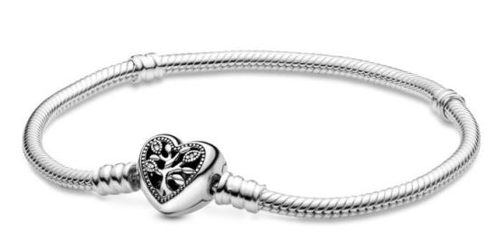  Pandora Family Tree Heart 598827C01-19 cm armband