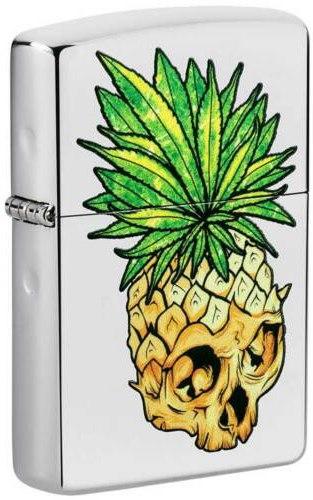  Zippo Leaf Cannabis Skull 49241 feuerzeug