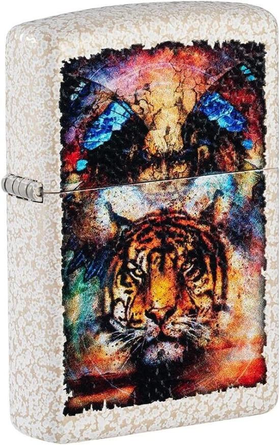 Zippo Psychedelic Tiger Design Mercury Glass 49579 feuerzeug