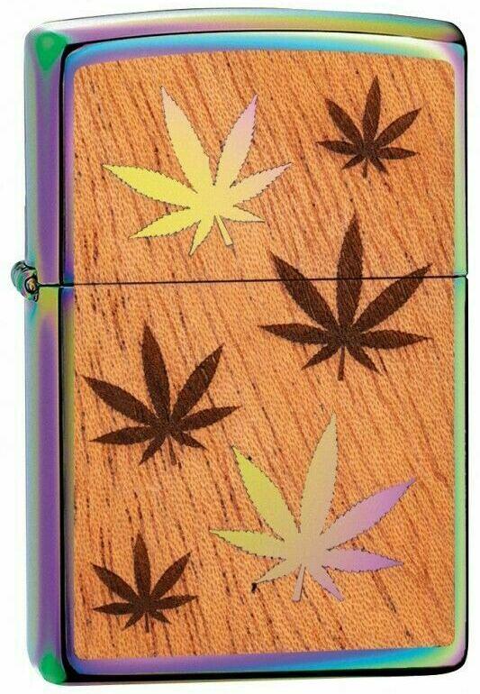  Zippo Cannabis Leaf Woodchuck 29903 Feuerzeug