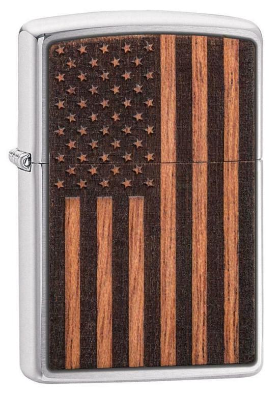  Zippo Woodchuck American Flag 29966 Feuerzeug