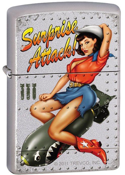 Zippo Trevco Surprise Attack Pinup Girl 7291 Feuerzeug