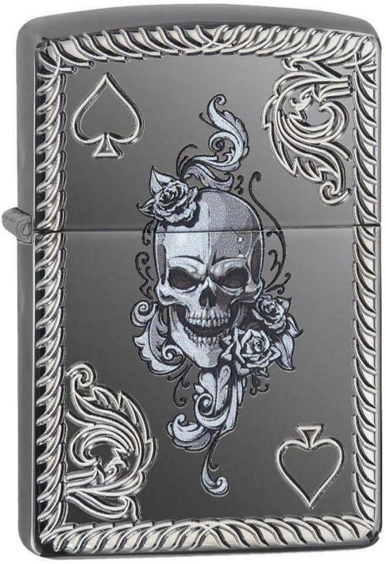  Zippo Spade Skull 29666 Feuerzeug