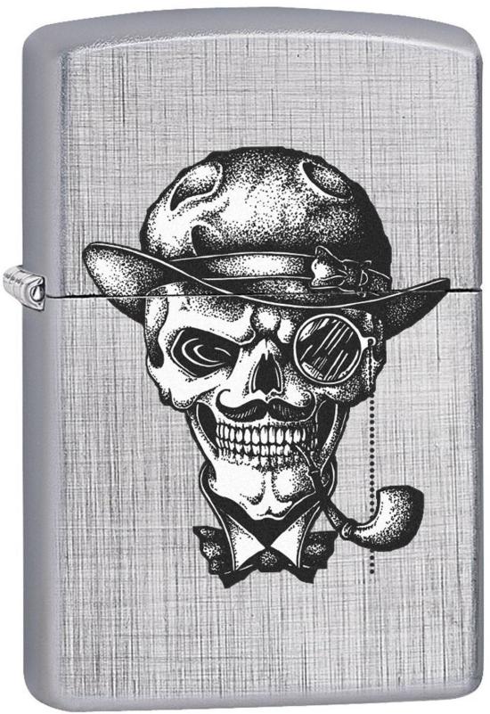 Zippo Skull Smoking Pipe 3600 Feuerzeug