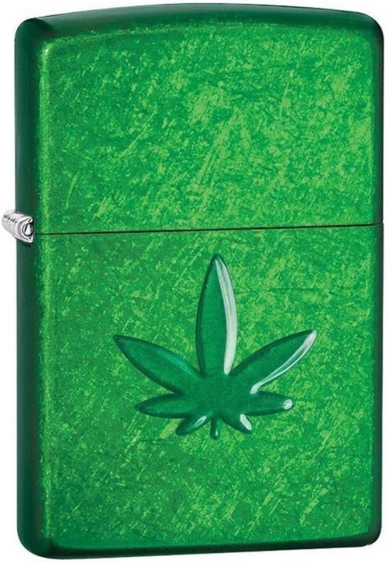  Zippo Cannabis Stamped Leaf 29673 Feuerzeug