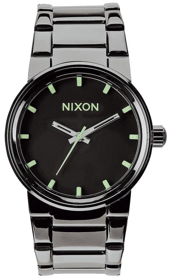  Nixon Cannon Polished Gunmetal Lum A160 1885 Uhren