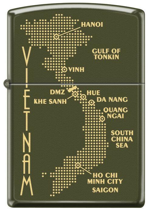  Zippo Vietnam Dot Map 0585 Feuerzeug