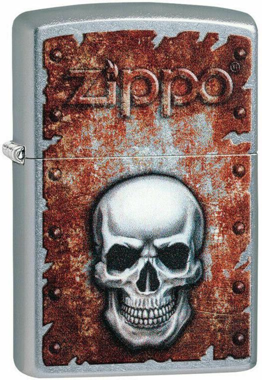  Zippo Rusted Skull Design 29870 Feuerzeug