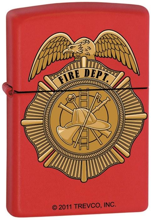 Zippo Trevco Fire Dept Badge 7284 Feuerzeug