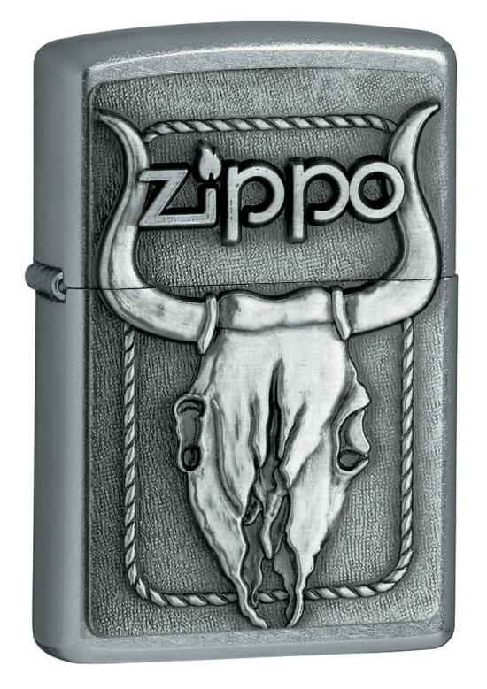 Zippo Bull Skull Emblem 20286 Feuerzeug
