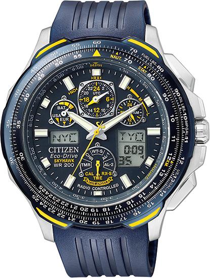 Citizen JY0064-00L Blue Angels Skyhawk Radiocontroll Uhren