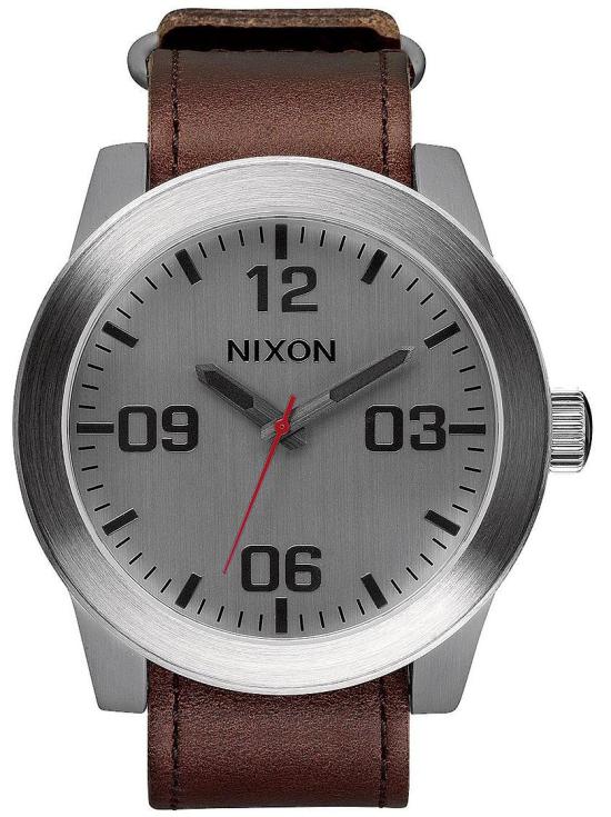  Nixon Corporal Silver Brown A243 1113 Uhren