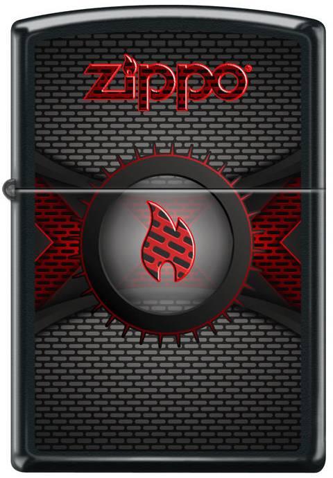 Zippo Red Metallic Flame Zippo 3728 Feuerzeug