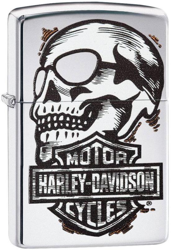 Zippo Harley Davidson Skull 29281 Feuerzeug