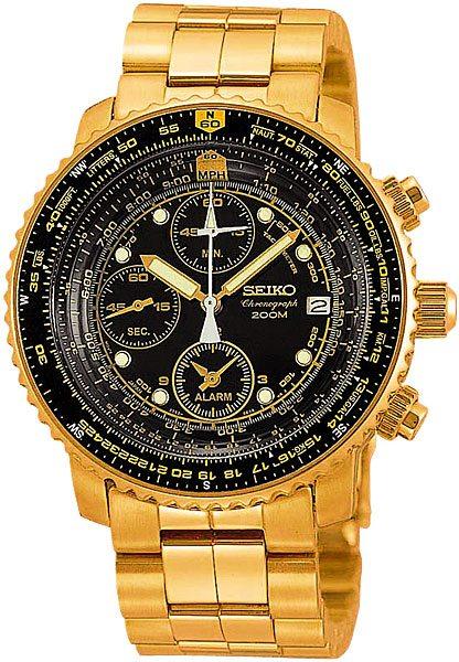 Seiko SNA414 SNA414P1 Flightmaster Pilot Uhren