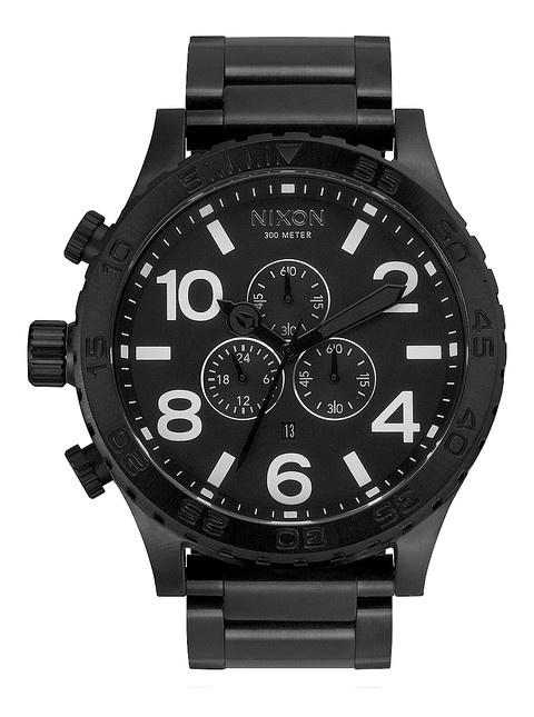  Nixon 51-30 Chrono All Black A083 001 Uhren