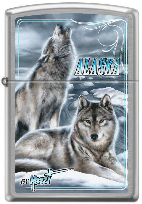  Zippo Mazzi Alaska Wolf 7651 Feuerzeug