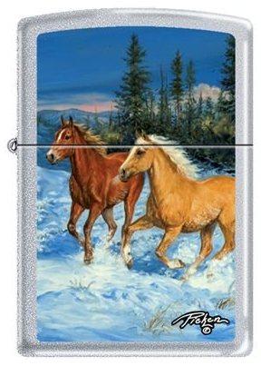 Zippo Linda Picken Horses in Snow 0027 Feuerzeug