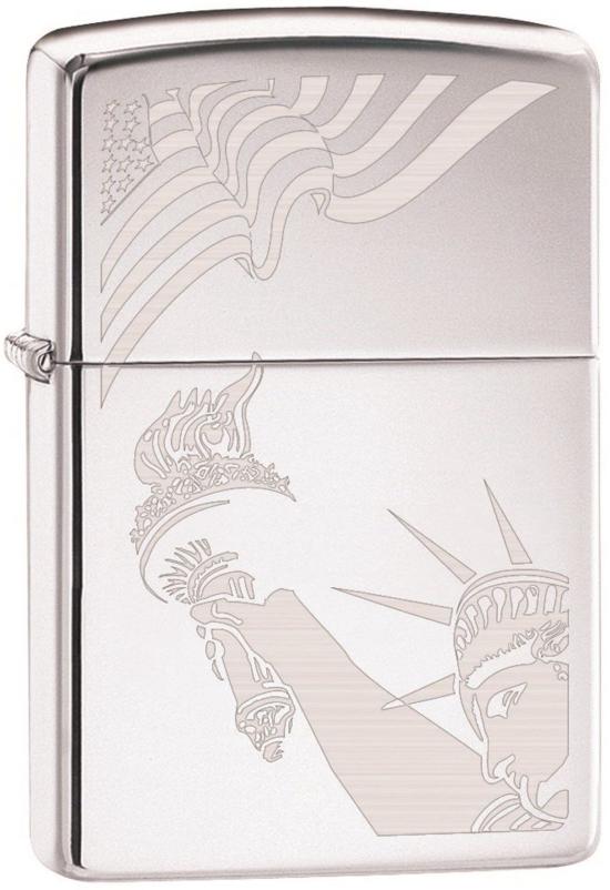 Zippo Flag and Lady Liberty 2265 Feuerzeug