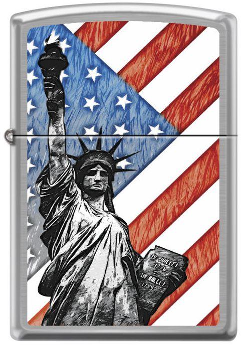 Zippo Statue of Liberty Flag 7619 Feuerzeug