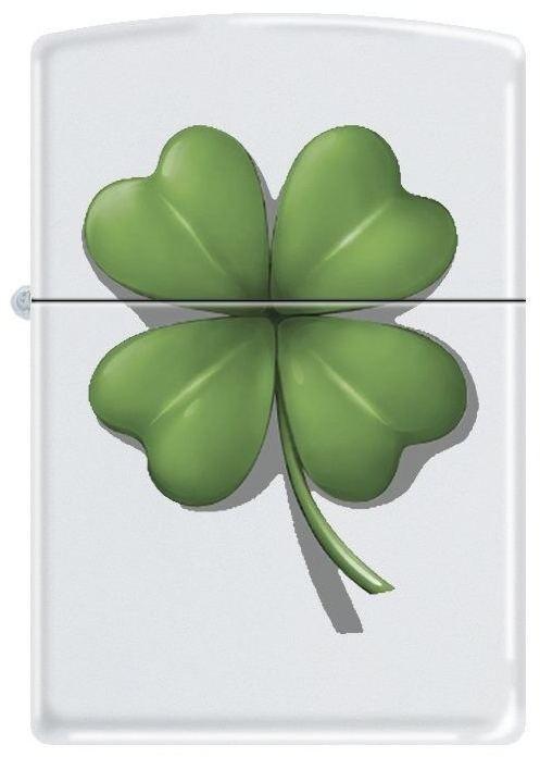 Zippo BS 4 - Leaf  22789 White Matte Feuerzeug